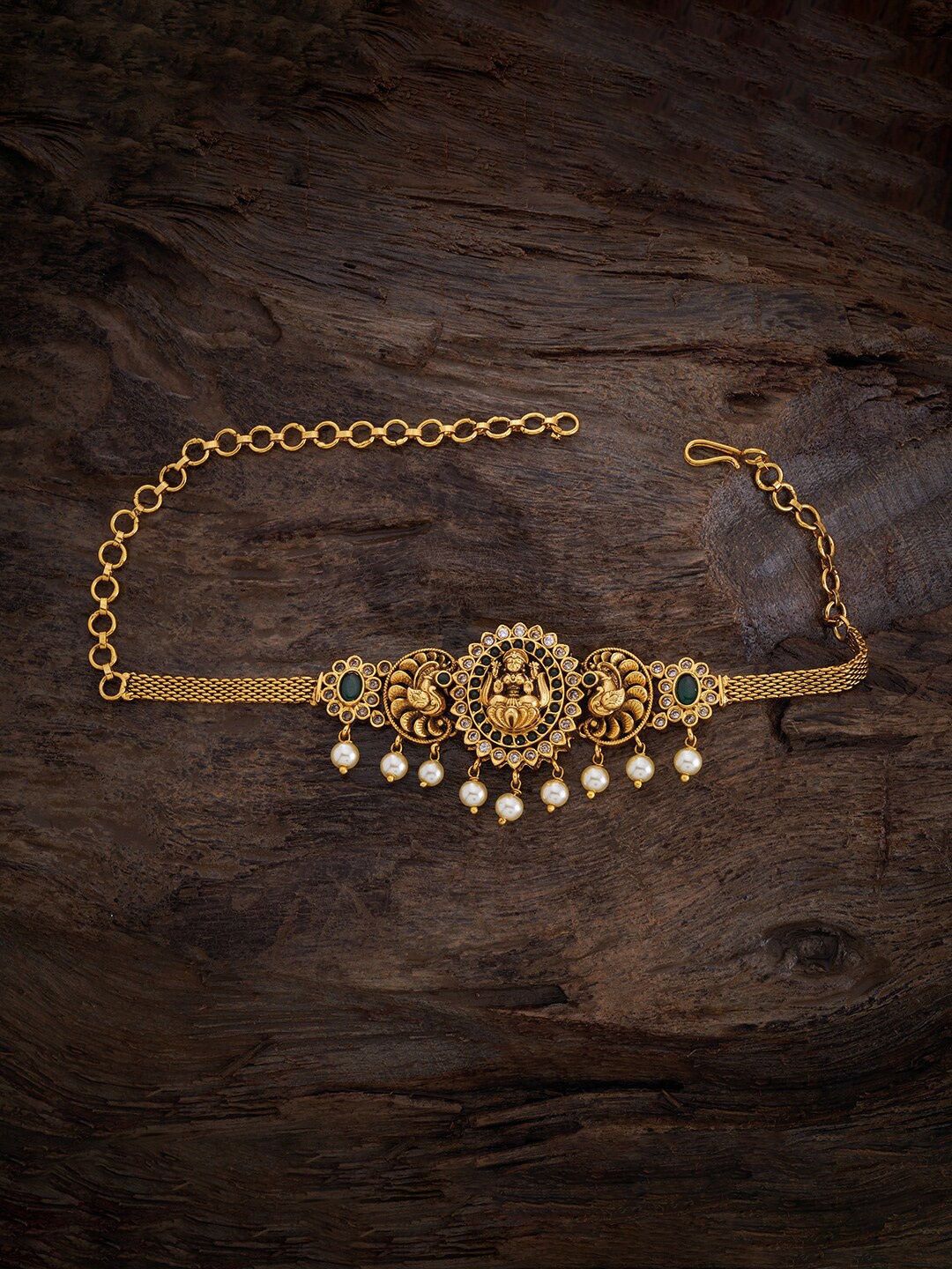 

Kushal's Fashion Jewellery Gold-Plated Antique Armlet