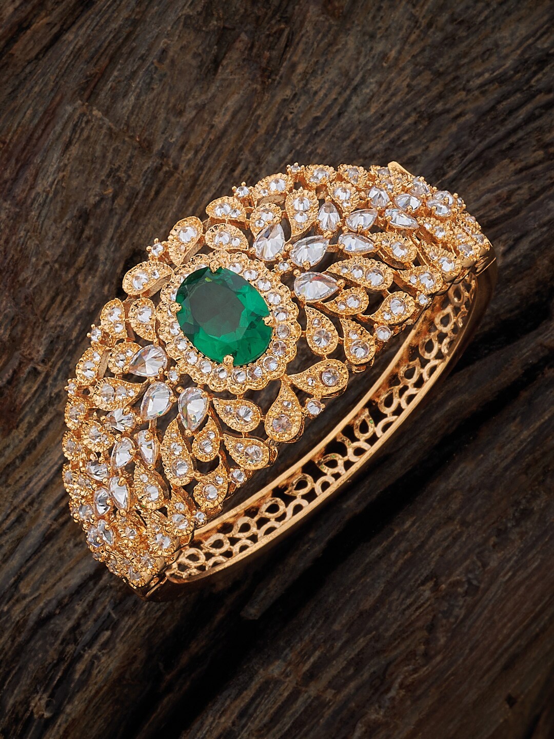 

Kushal's Fashion Jewellery Gold-Plated Bangle-Style Bracelet