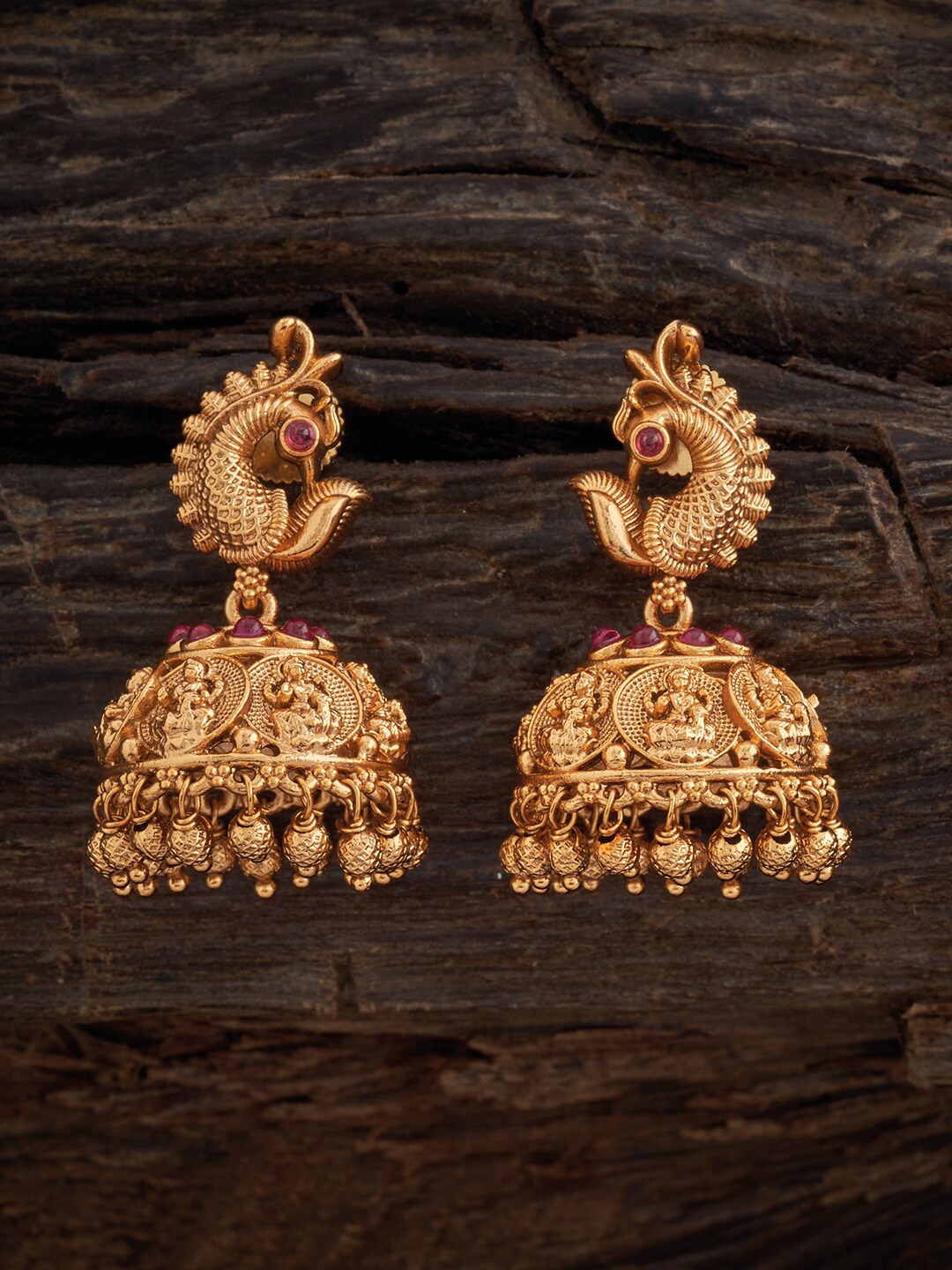 

Kushal's Fashion Jewellery Gold Plated Jhumkas