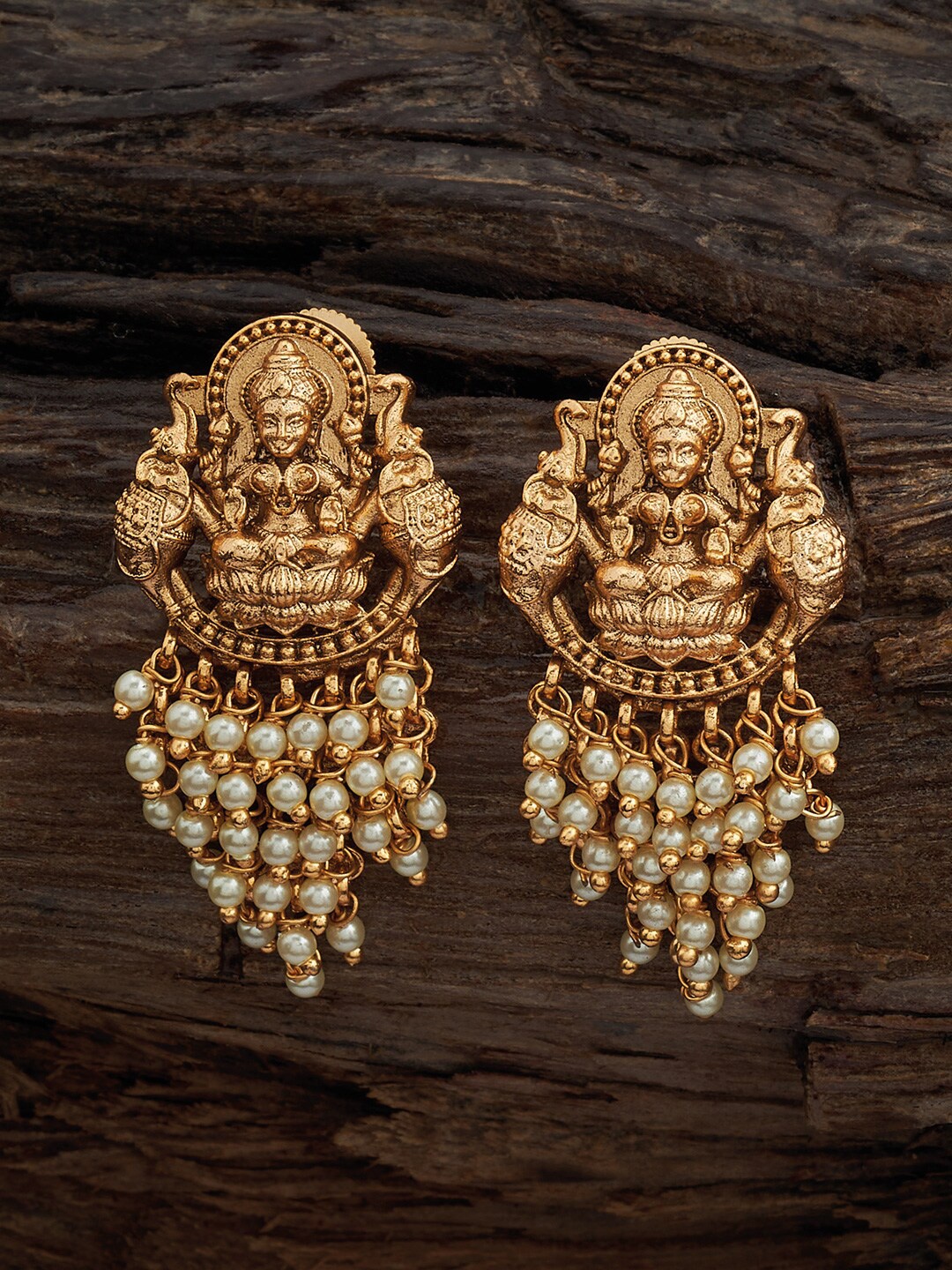 

Kushal's Fashion Jewellery Gold Plated Drop Earrings