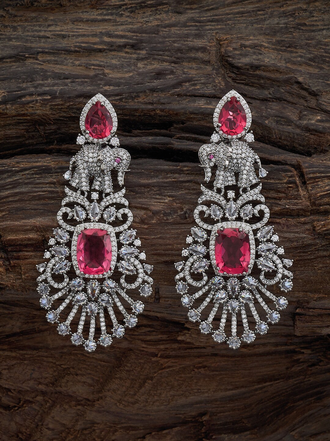 

Kushal's Fashion Jewellery Rhodium-Plated Classic Chandbalis, Silver