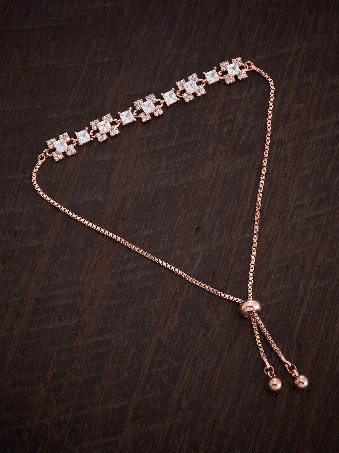 

Kushal's Fashion Jewellery Rose Gold-Plated Wraparound Bracelet