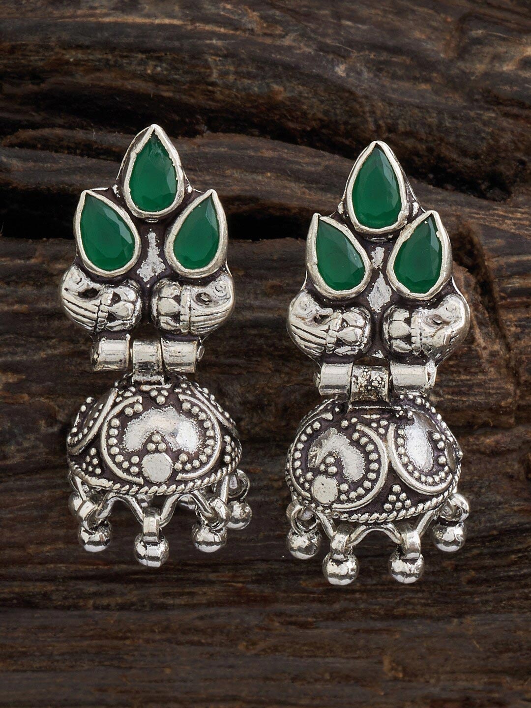 

Kushal's Fashion Jewellery Rhodium-Plated Classic Drop Earrings, Silver