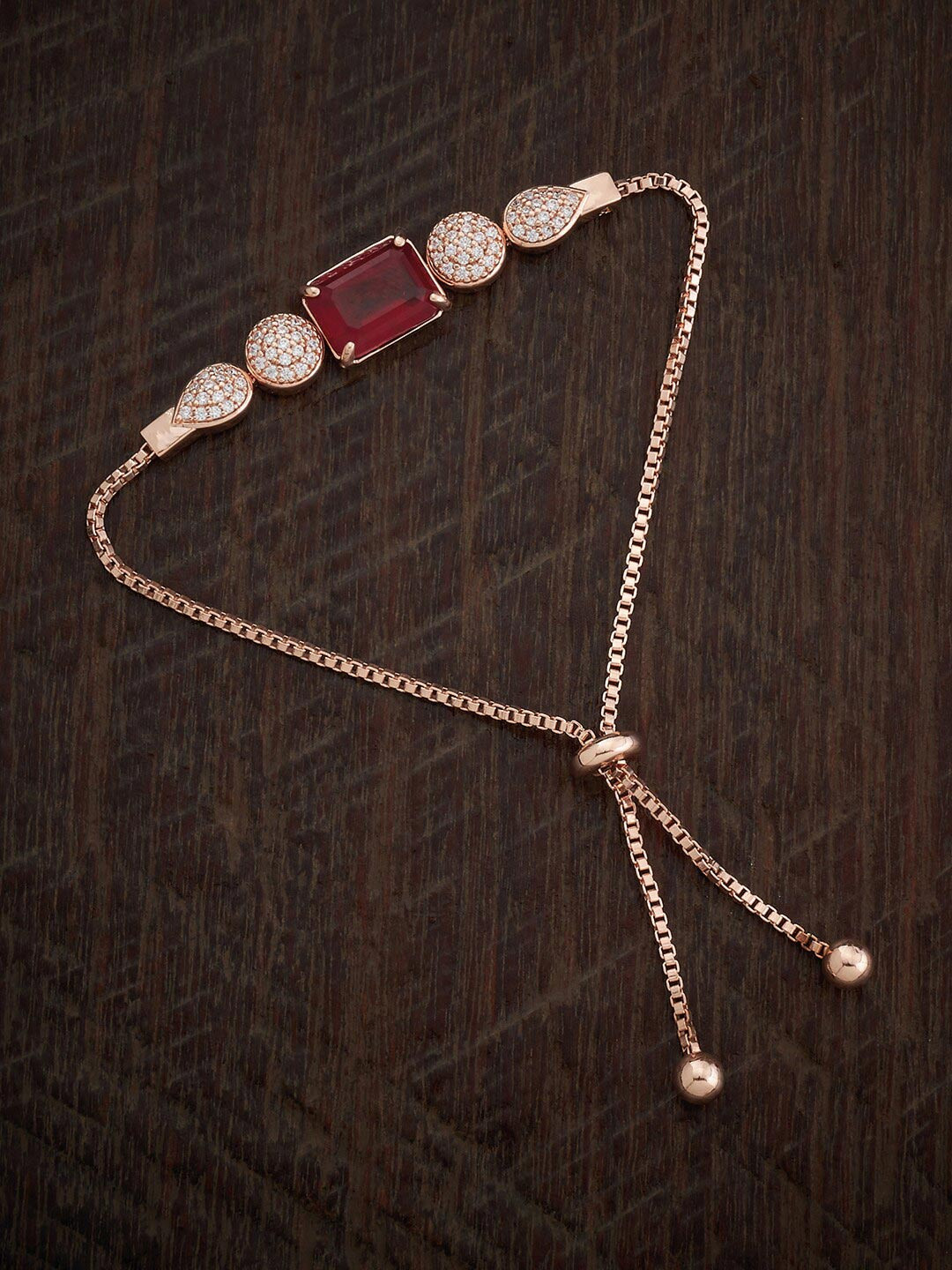 

Kushal's Fashion Jewellery Rose Gold-Plated Wraparound Bracelet