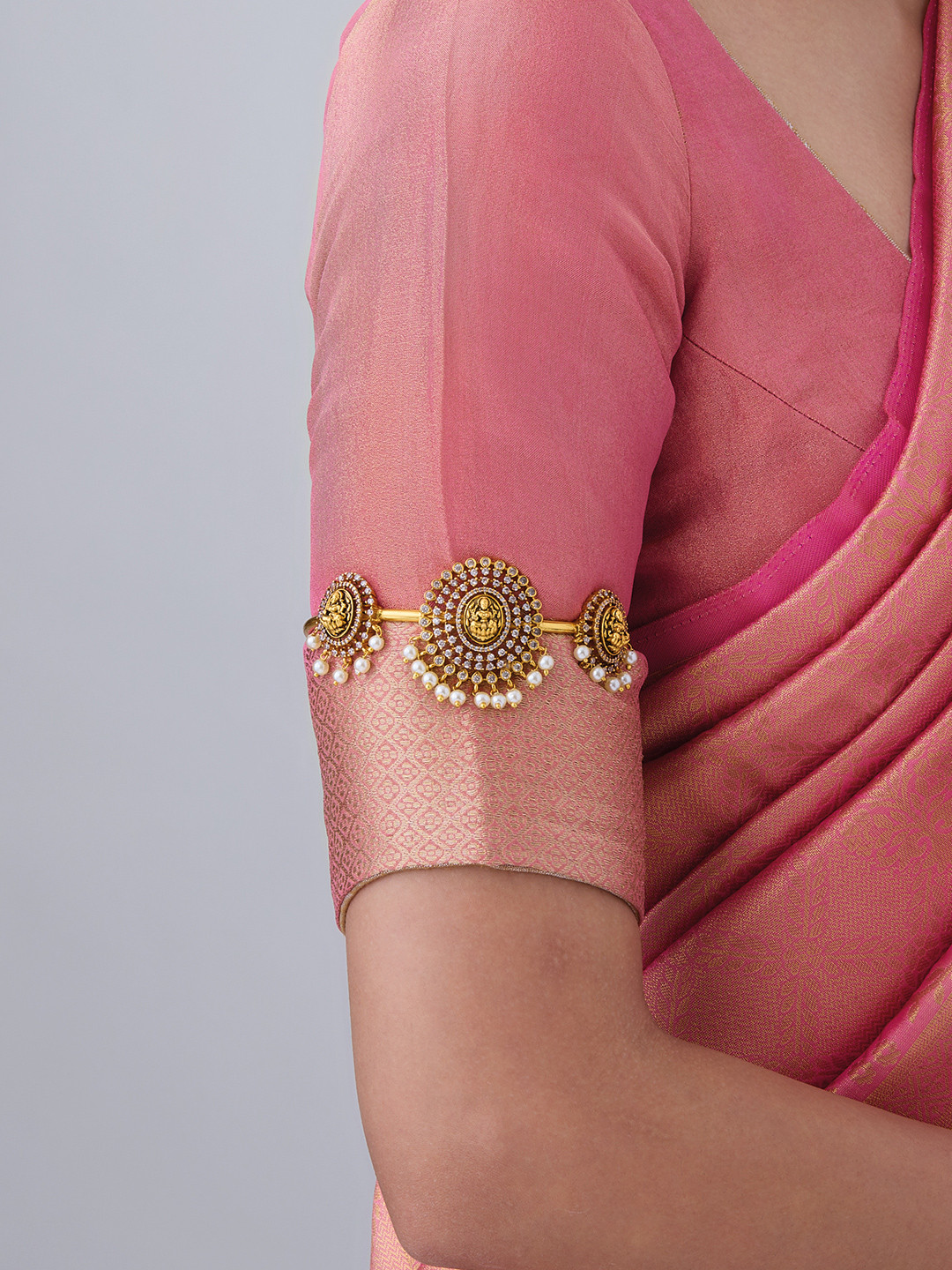 

Kushal's Fashion Jewellery Gold-Plated Armlet Bracelet