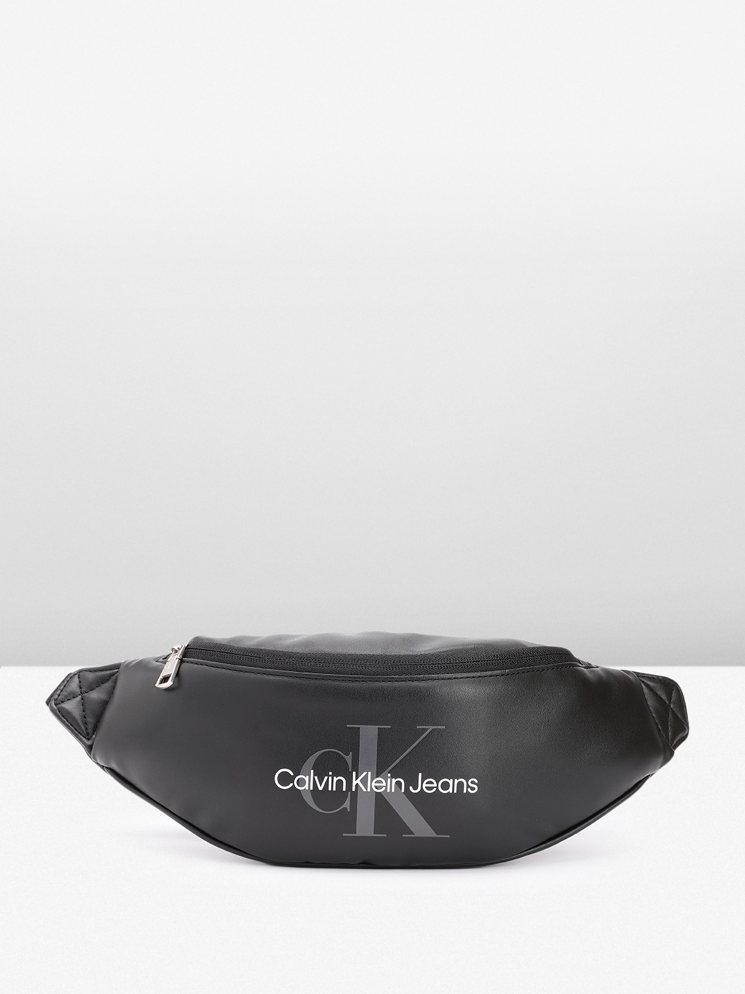 

Calvin Klein Men Brand Logo Printed Waist Pouch, Black