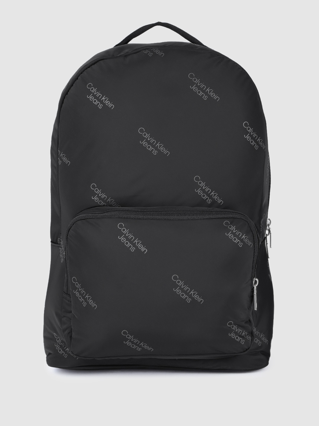 

Calvin Klein Men Brand Logo Print Large Sized Backpack, Black