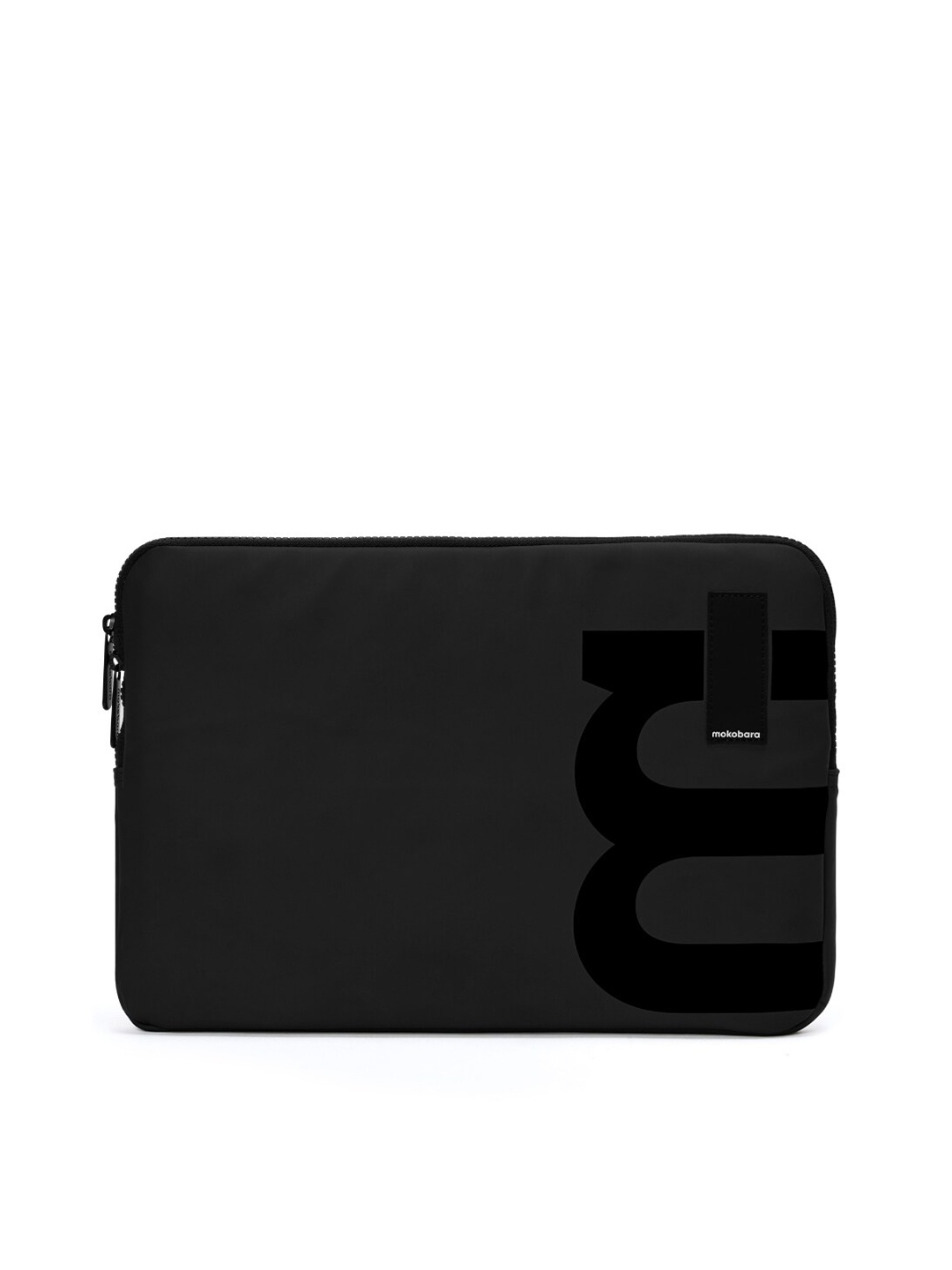 

MOKOBARA Unisex Black Leather Laptop Sleeve