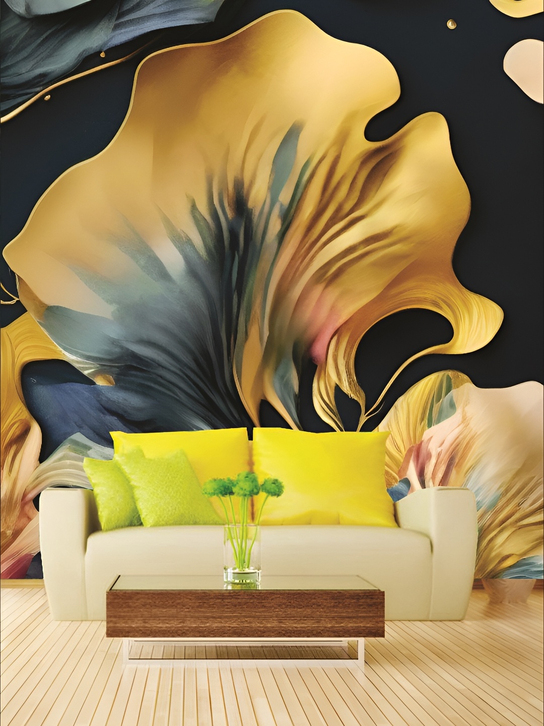

KSHIRSA Black Self Adhesive Removable Wallpaper