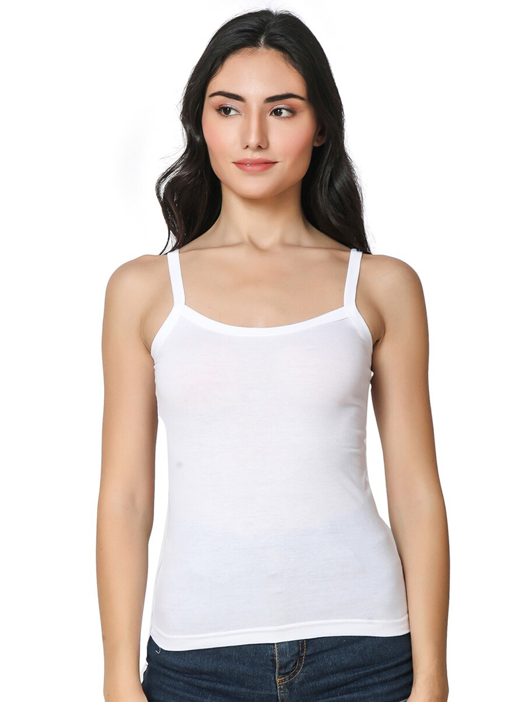 

BAESD Non Padded Cotton Camisole, White