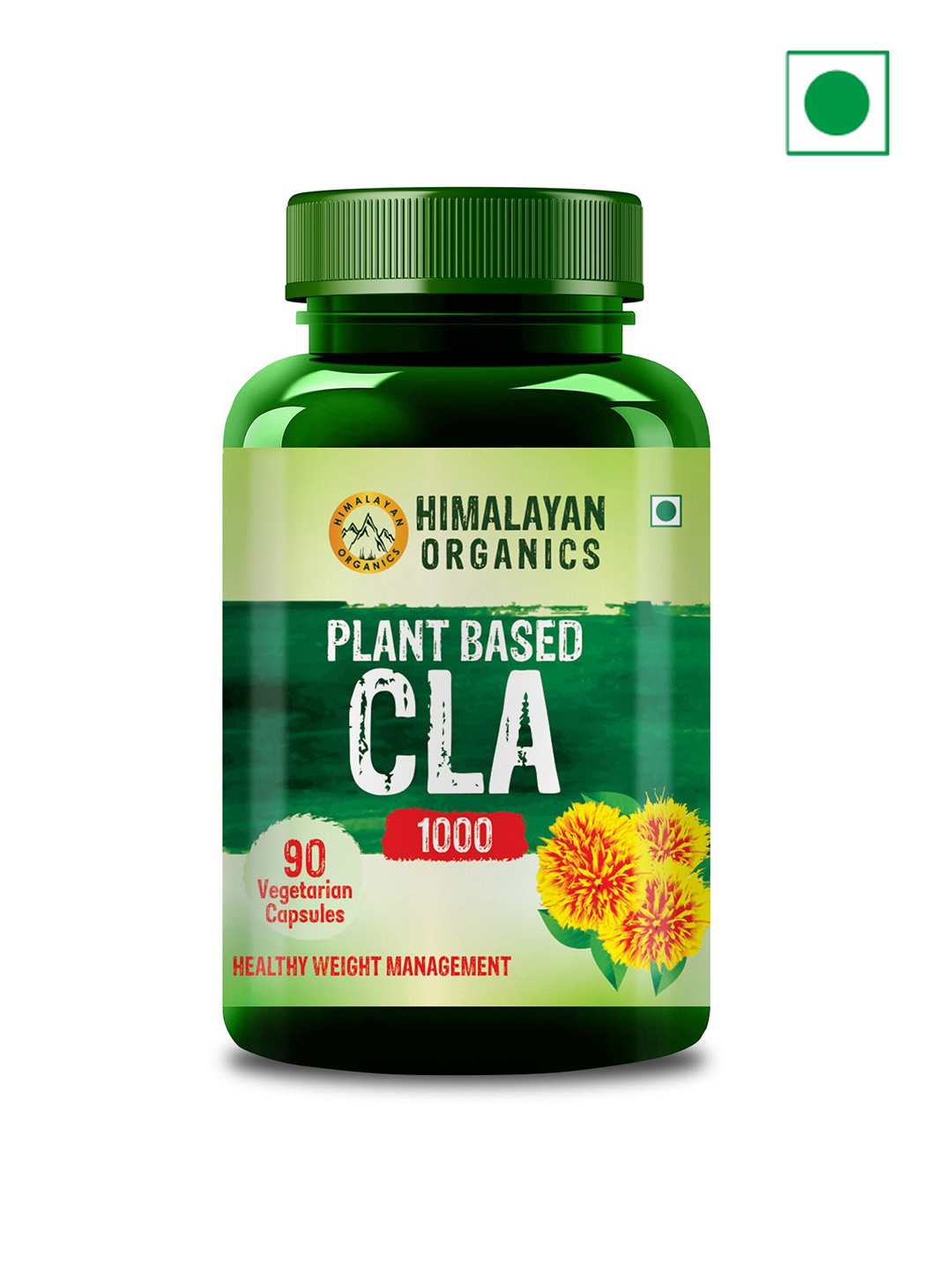 

Himalayan Organics Plant Based CLA Capsules For Healthy Weight Management - 90 Capsules, Green