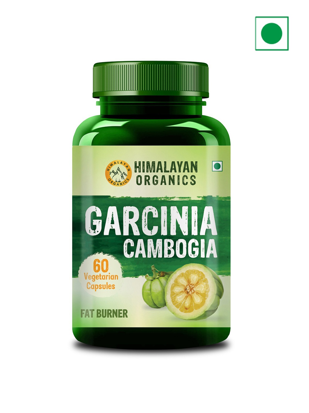 

Himalayan Organics Garcinia Cambogia Fat Burner Capsules - 60 Caps, Green