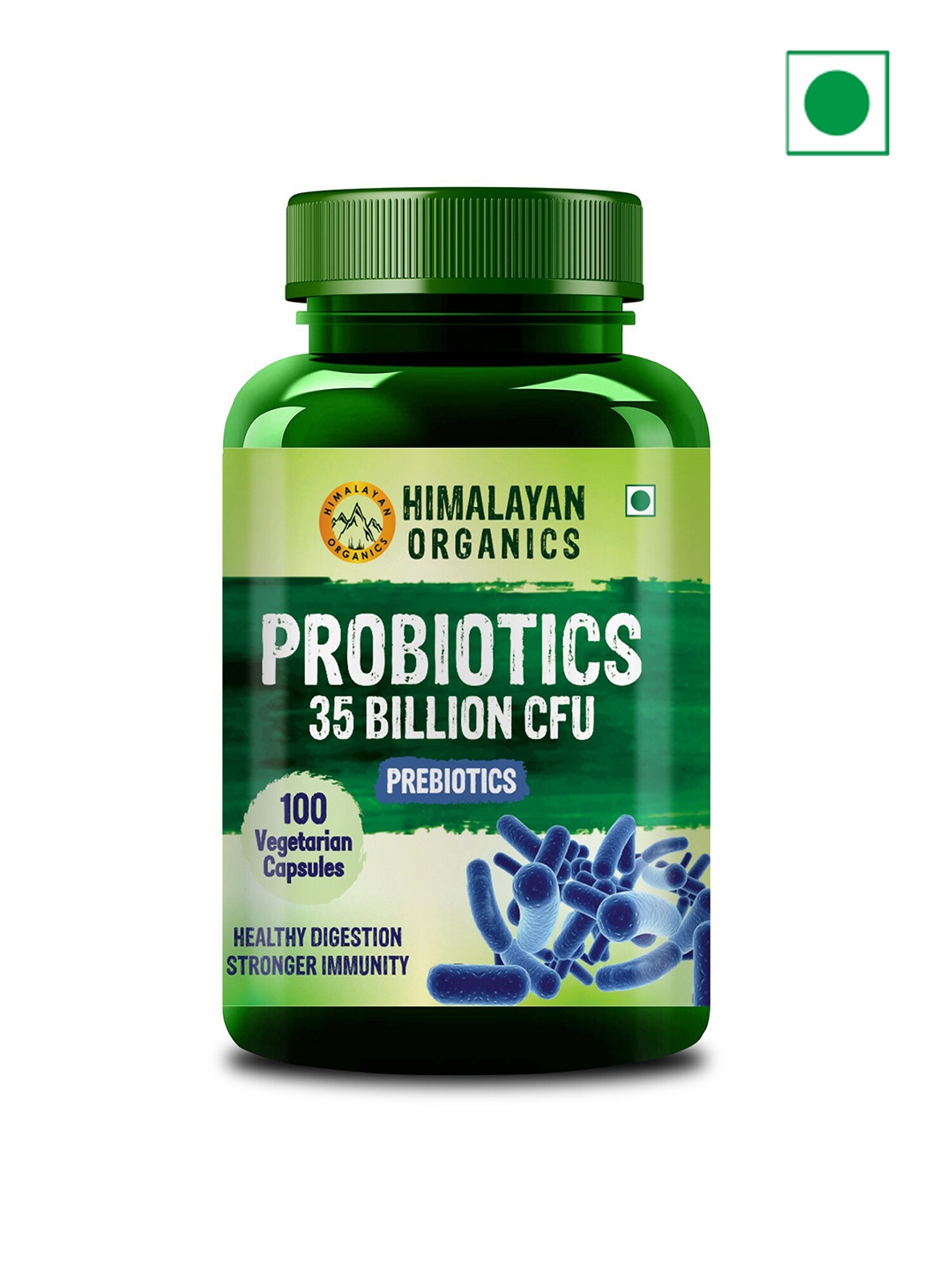 

Himalayan Organics Probiotics 35 Billion CFU Capsules 100 mg - 100 Caps, Green