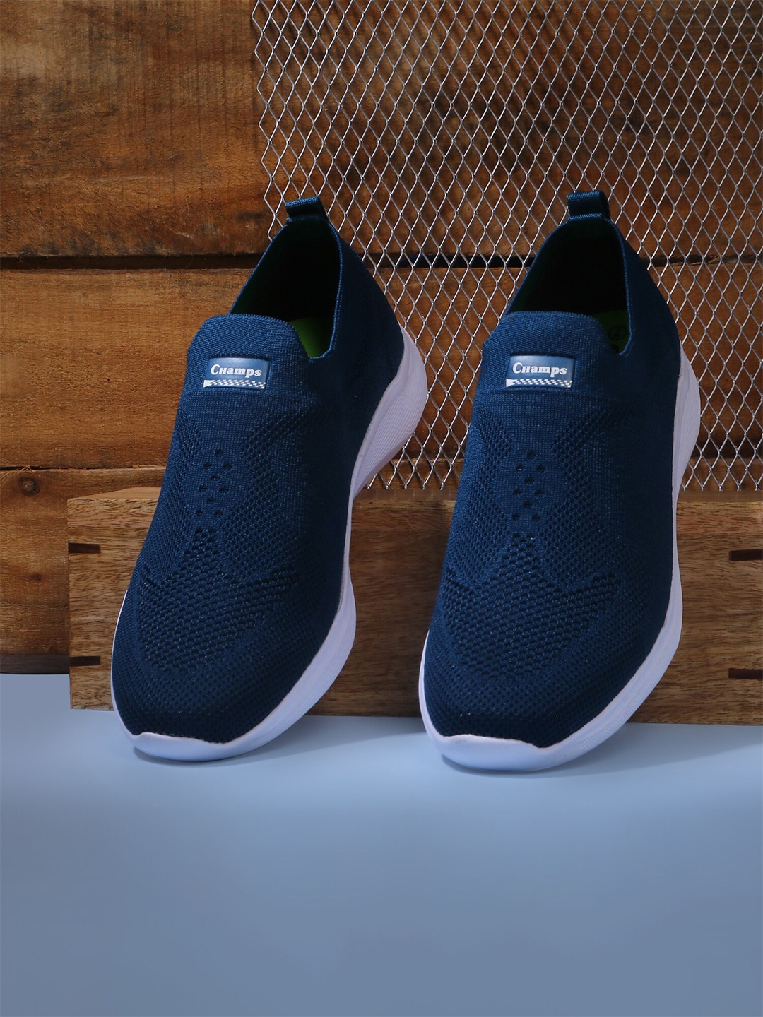 

Champs Men Perforations Slip-On Sneakers, Blue