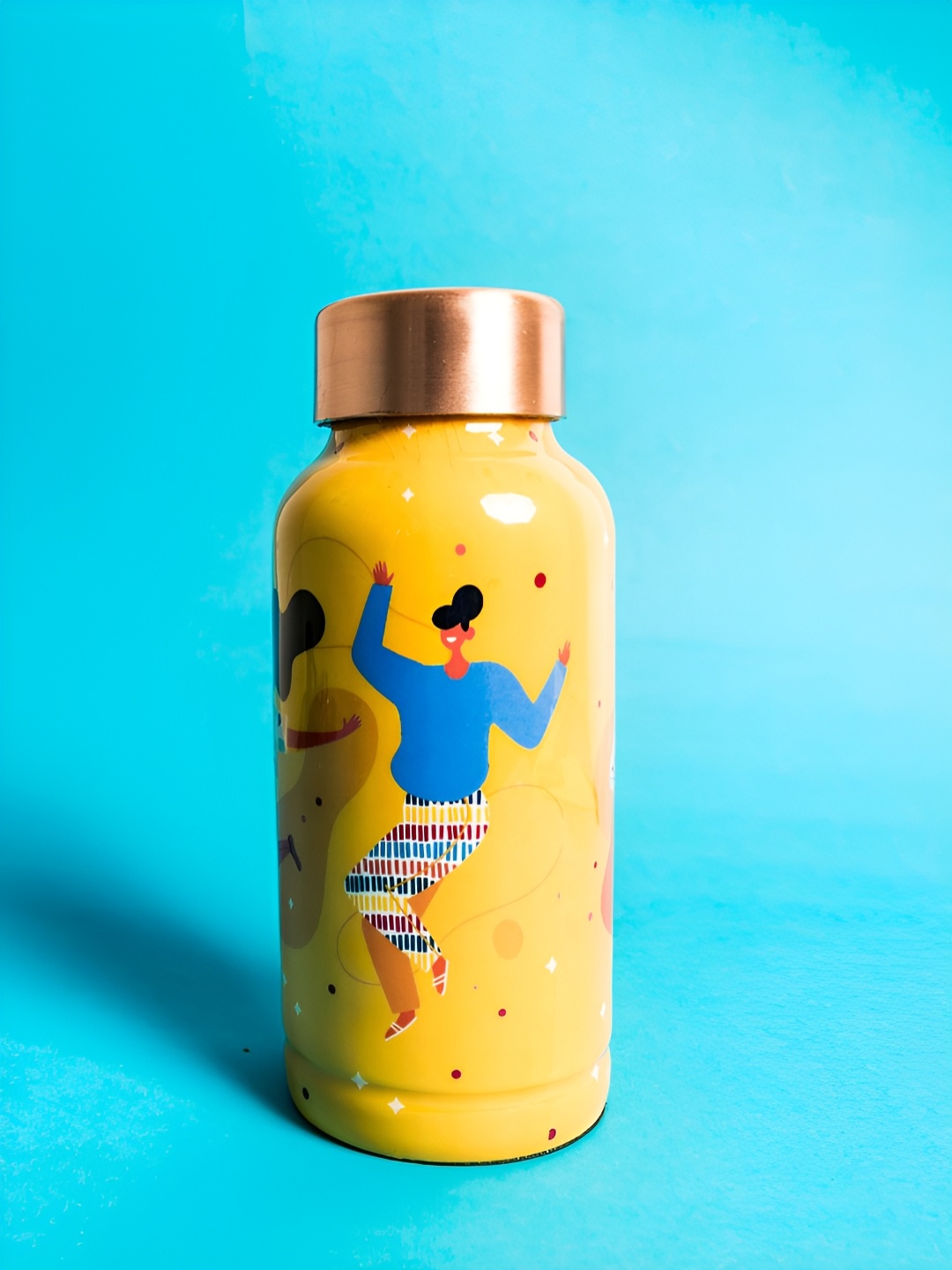 

Manor House Yellow & Blue Copper Bottle 500ml