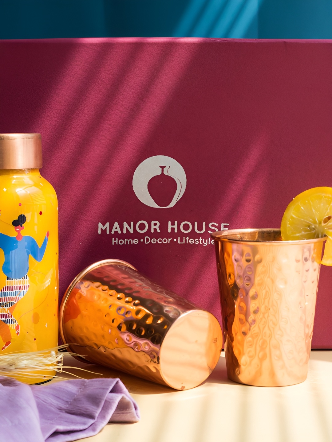

Manor House Copper Drinkware Gift Set