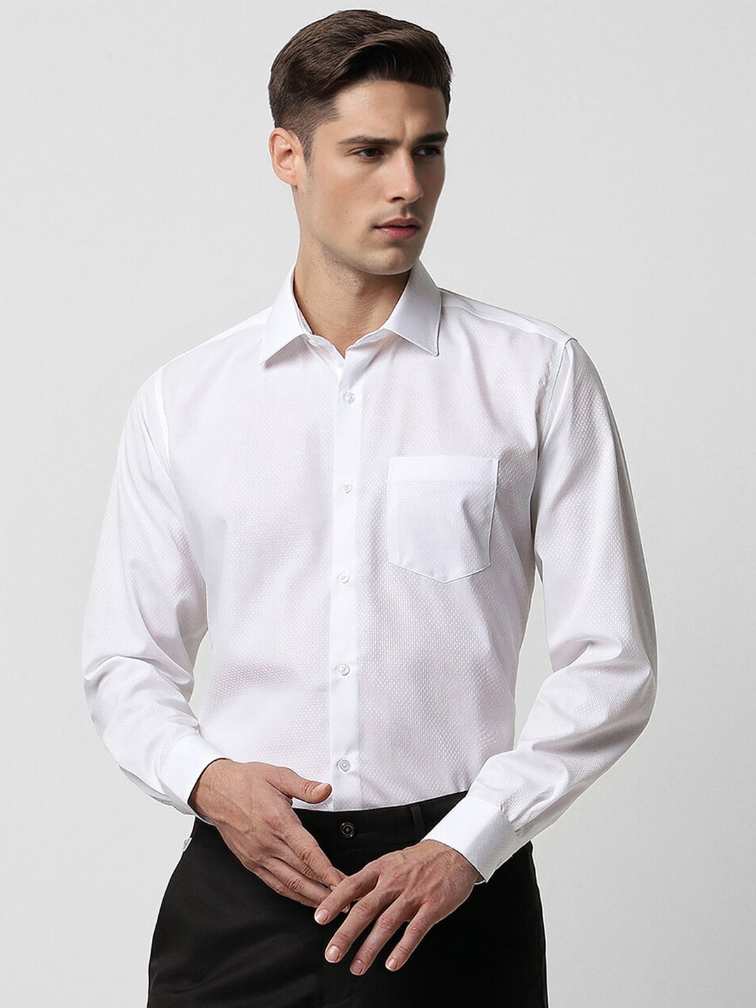 

Van Heusen Cotton Slim Fit Formal Shirt, White
