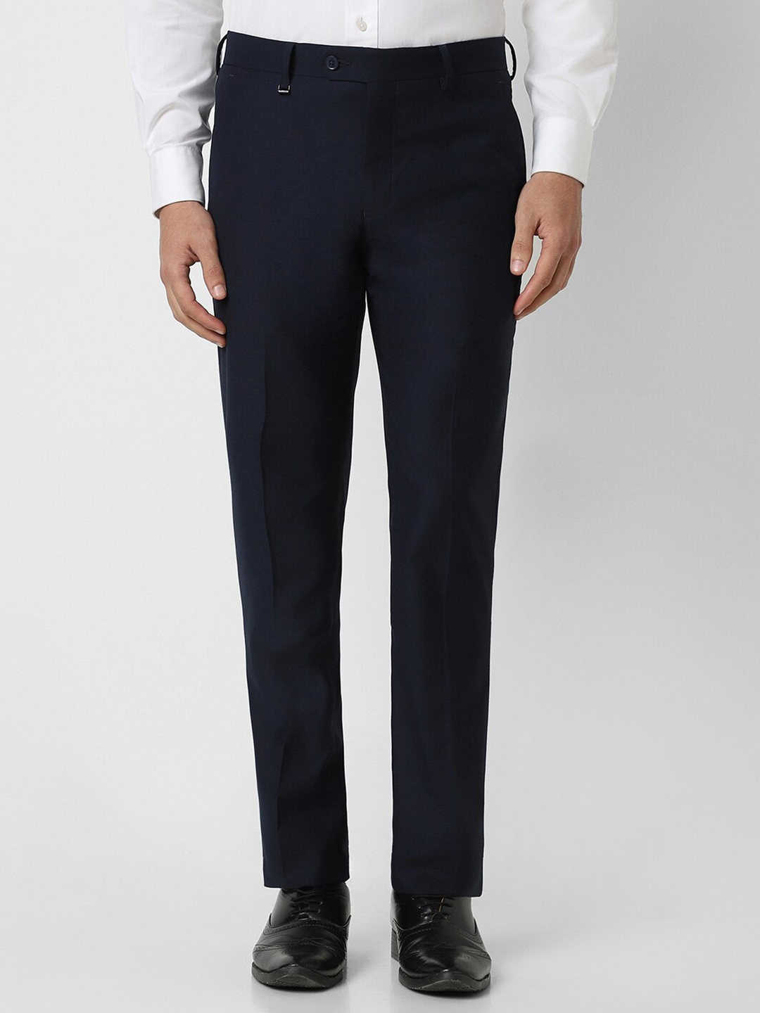 

Van Heusen Men Slim Fit Formal Trouser, Navy blue