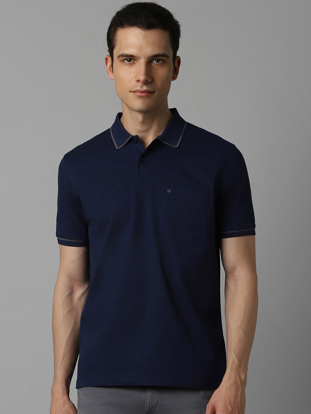 

Louis Philippe Polo Collar T-shirt, Navy blue