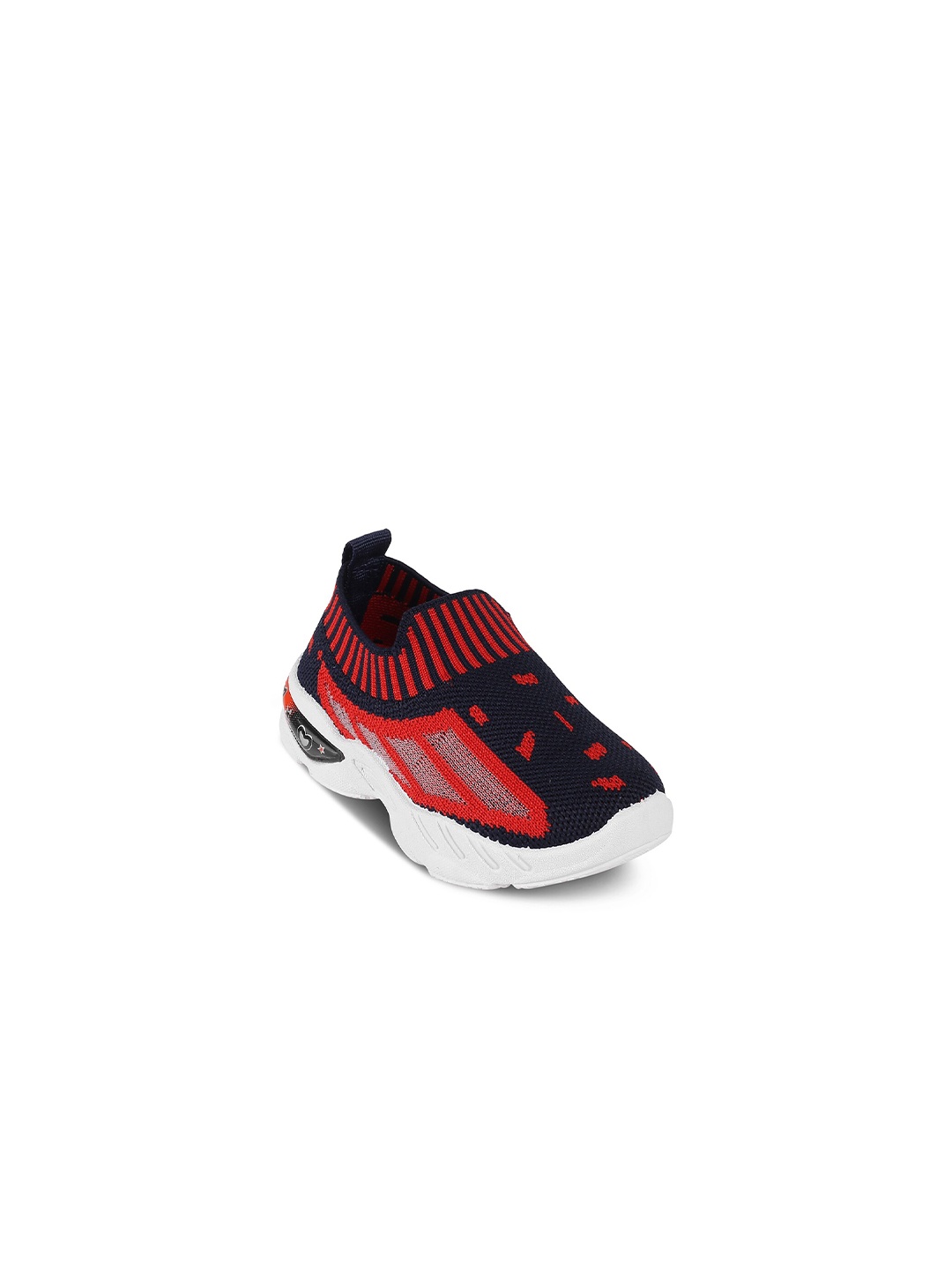 

BAESD Kids Textured Round Toe Mesh Slip-On Sneakers, Red