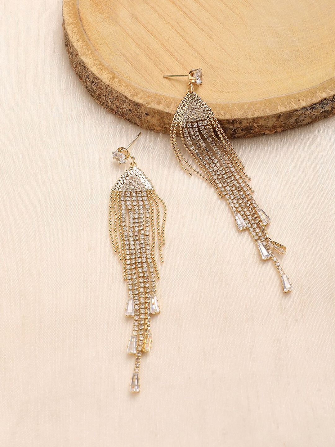 

DressBerry Gold-Toned Gold Plated Earrings