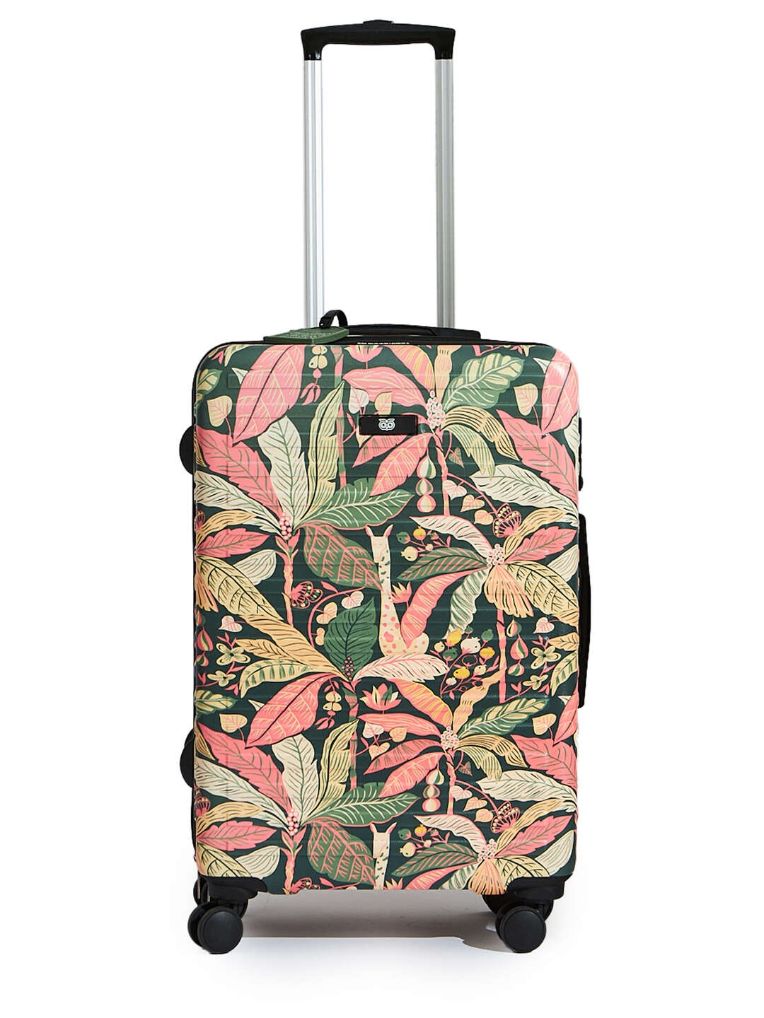 

Chumbak Hard-Sided Printed Medium Trolley Suitcase-50L, Brown