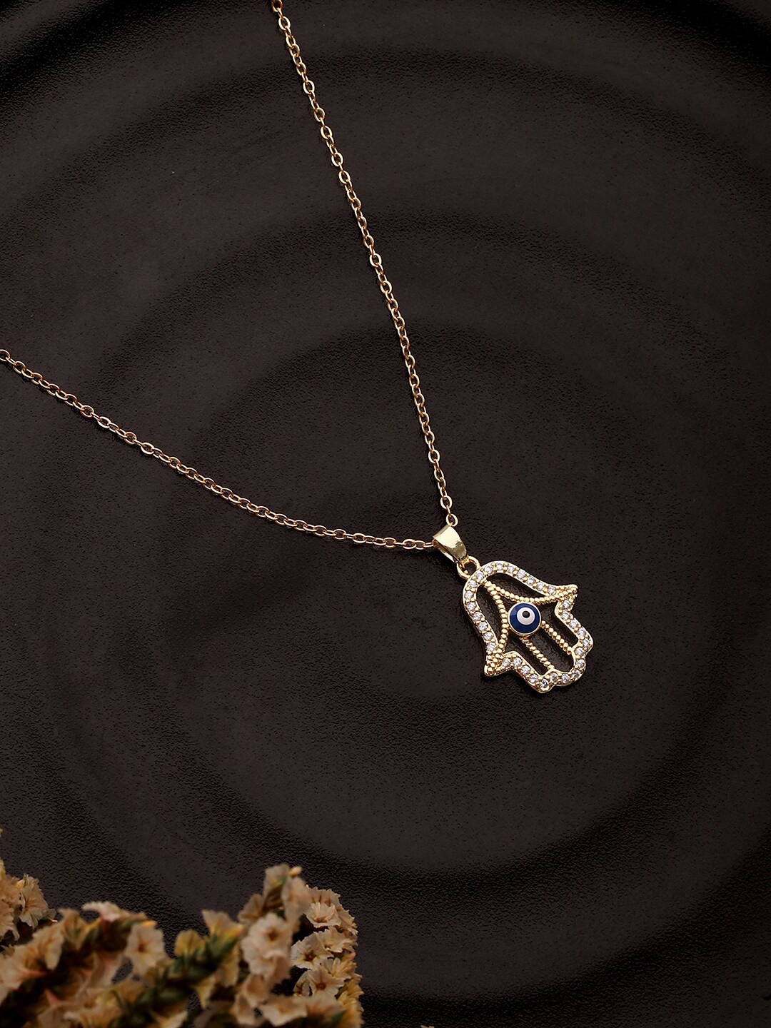 

Jazz and Sizzle Gold-Plated Cubic Zirconia Contemporary Pendant With Chain