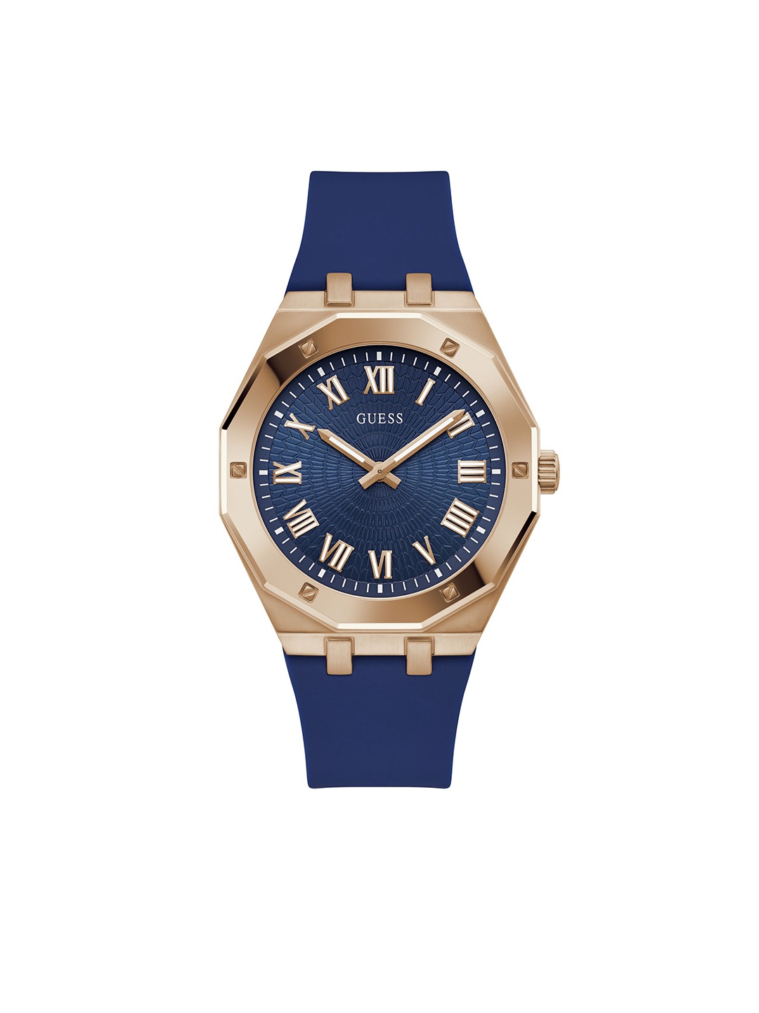 

GUESS Men Straps Analogue Watch GW0663G3, Blue