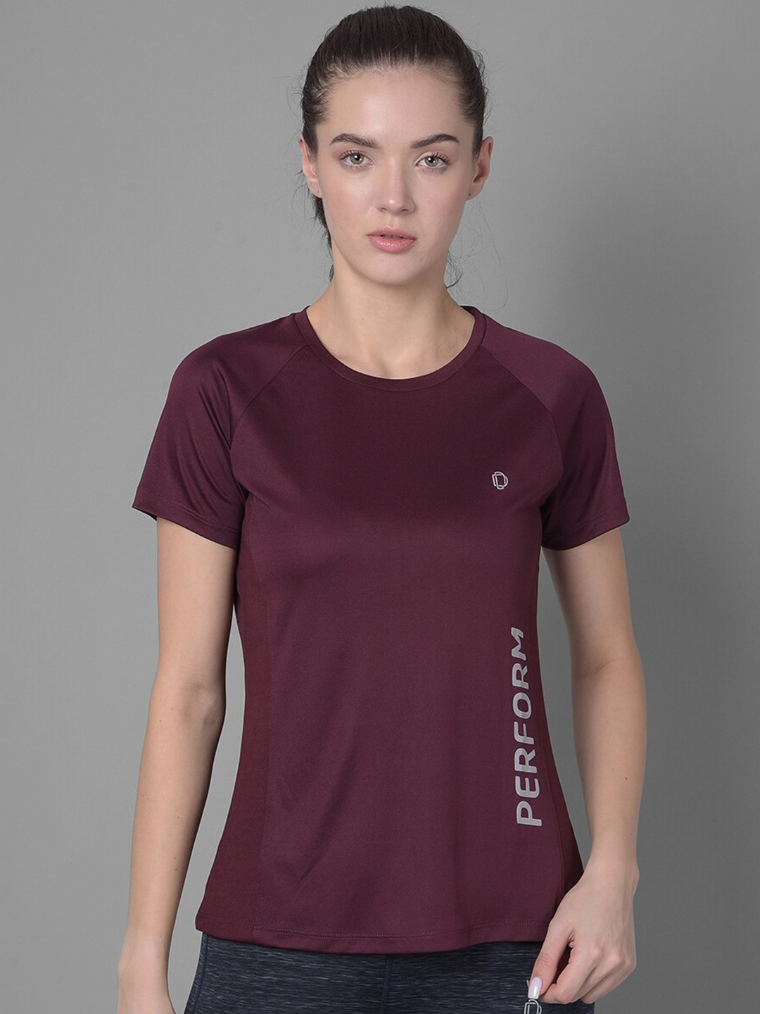 

Dollar Women Microfiber Anti Bacterial Sports T-Shirt, Maroon