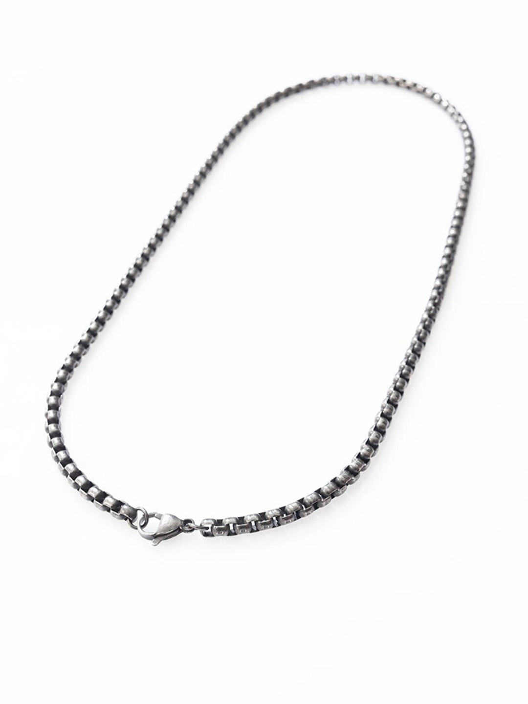 

Snitch Men Silver-Toned Stainless Steel Chain