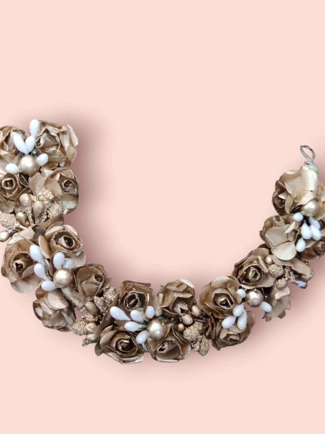 

VAGHBHATT Floral Embellished Hair Accessory Set, Gold