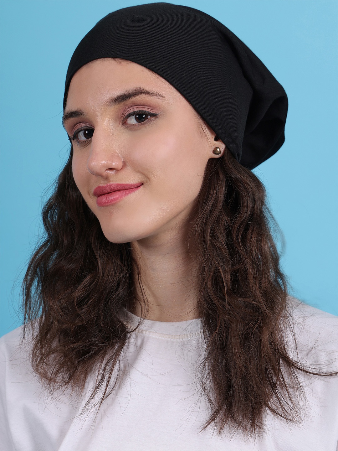 

VIMAL JONNEY Women Black Solid Beanie