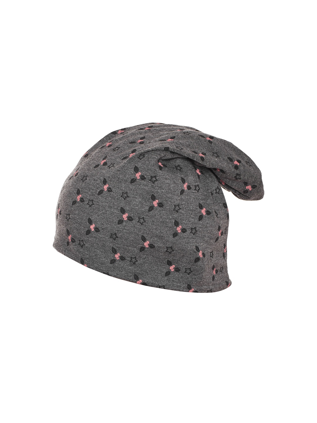 

VIMAL Women Grey Printed Beanie