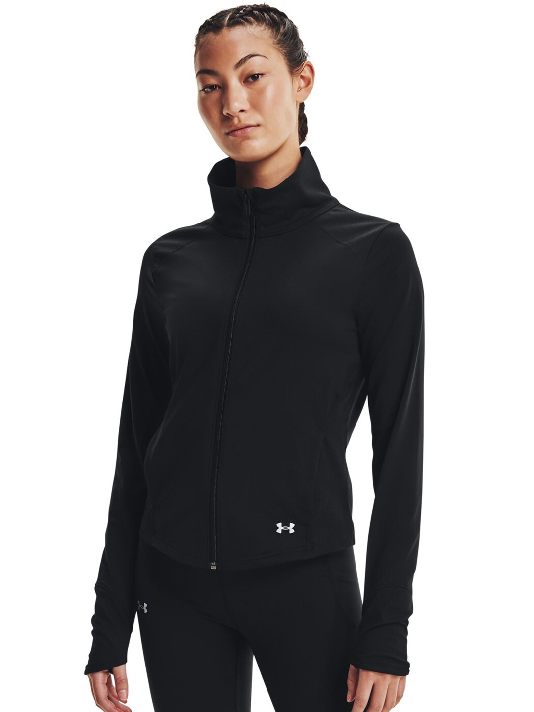 

UNDER ARMOUR Meridian Mock Collar Sporty Jackets, Black