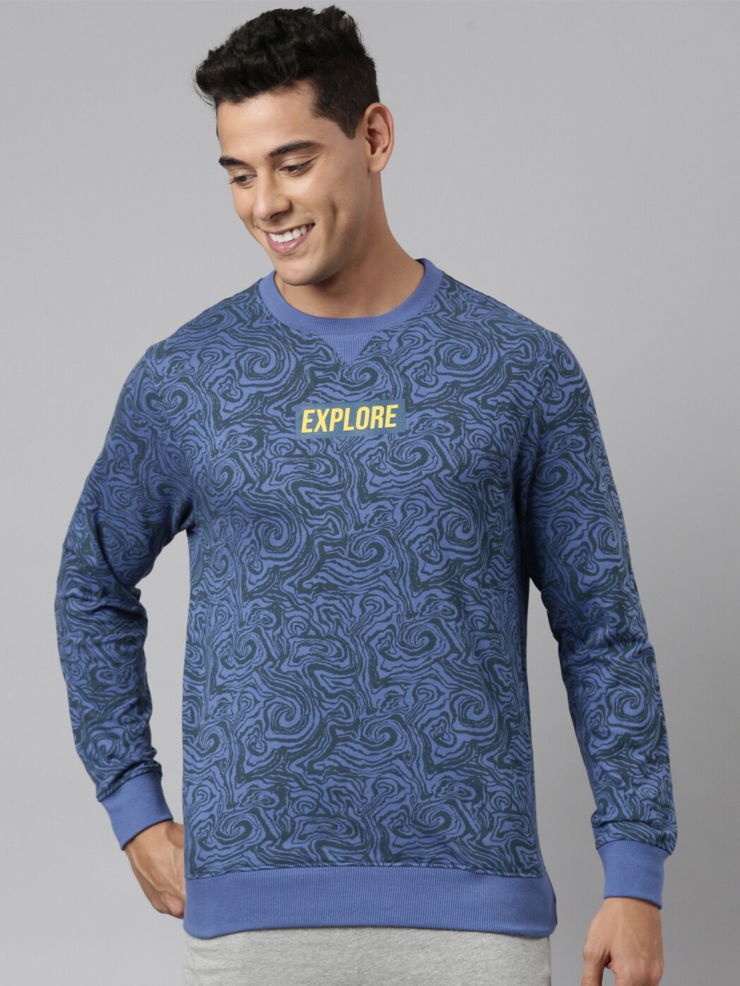 

DIXCY SCOTT Abstract Printed Sweatshirt, Blue