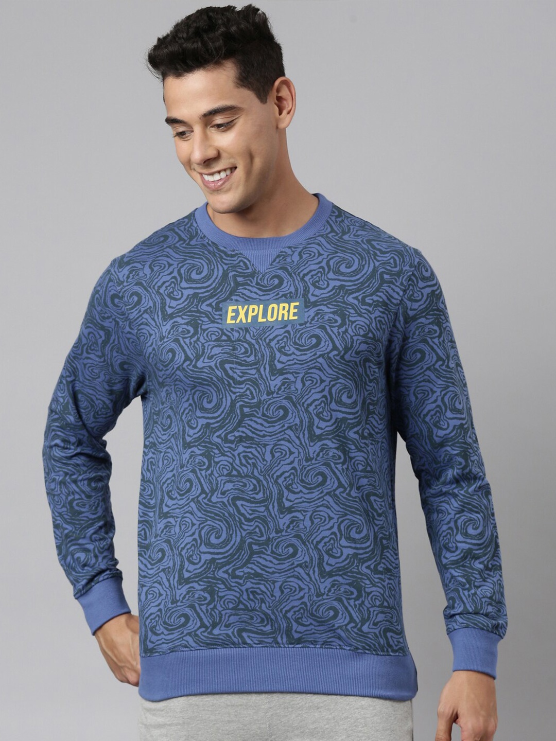 

DIXCY SCOTT Abstract Printed Sweatshirt, Blue