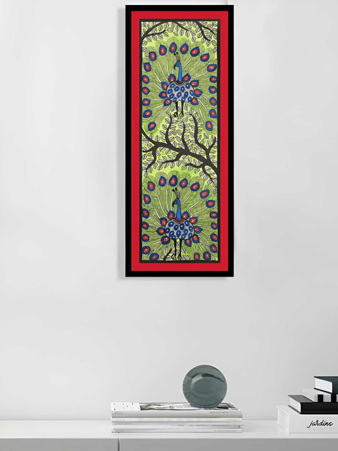

ARTDARSHAN Black & Green Birds and Animals Rectangular Paintings Wall Art
