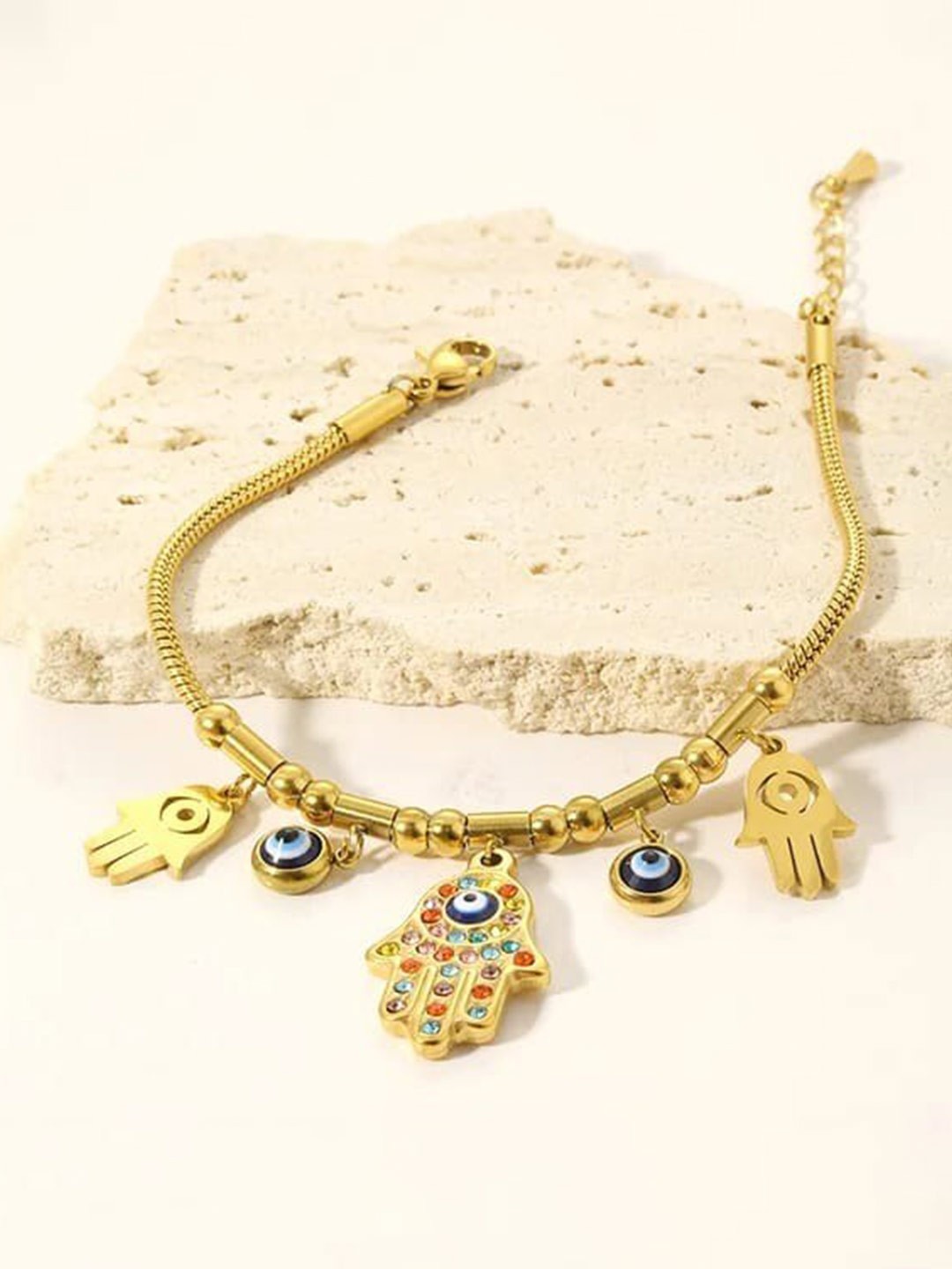

VIEN Gold-Plated Charm Bracelet