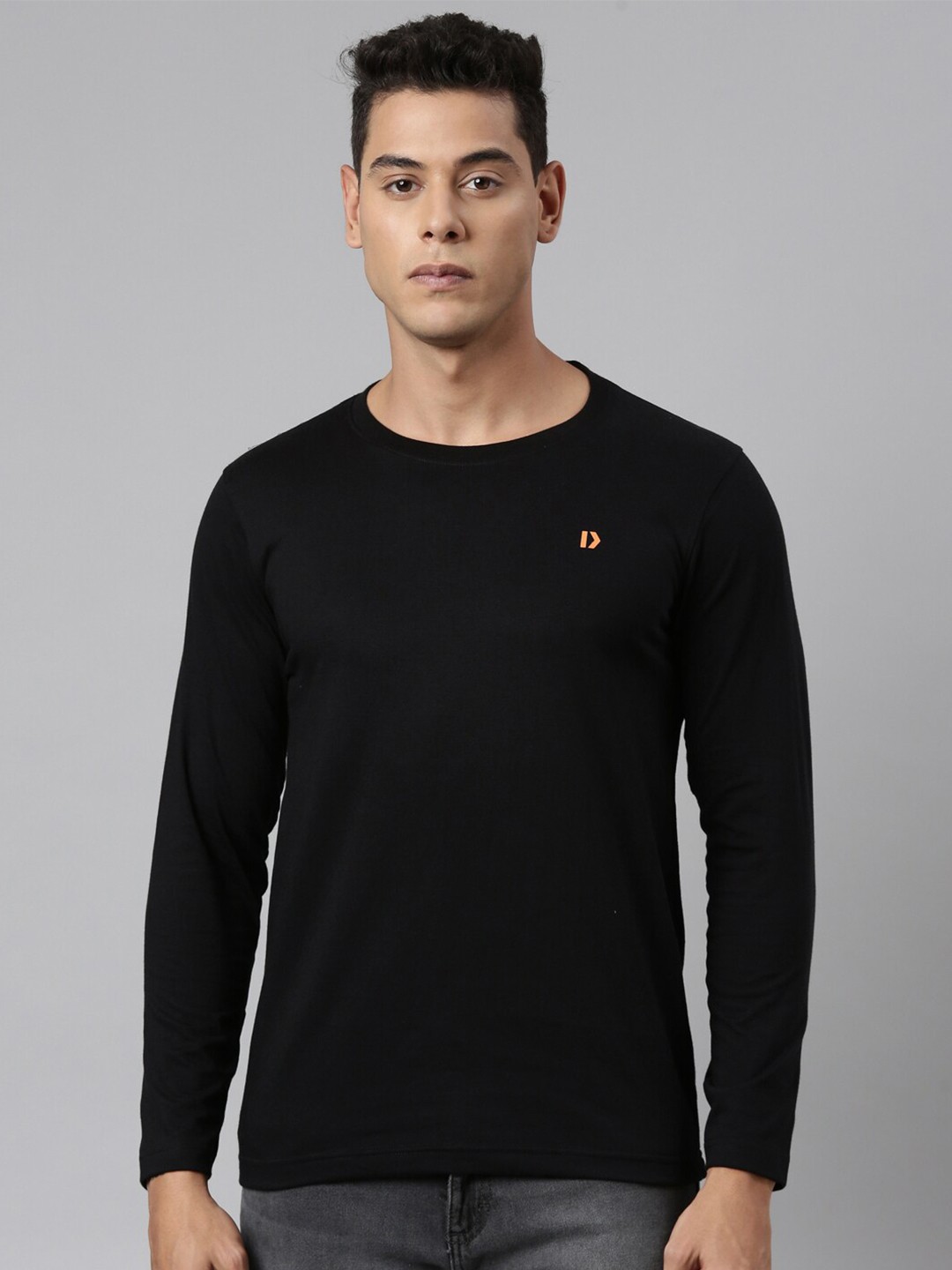 

DIXCY SCOTT Round Neck Brand Logo T-shirt, Black