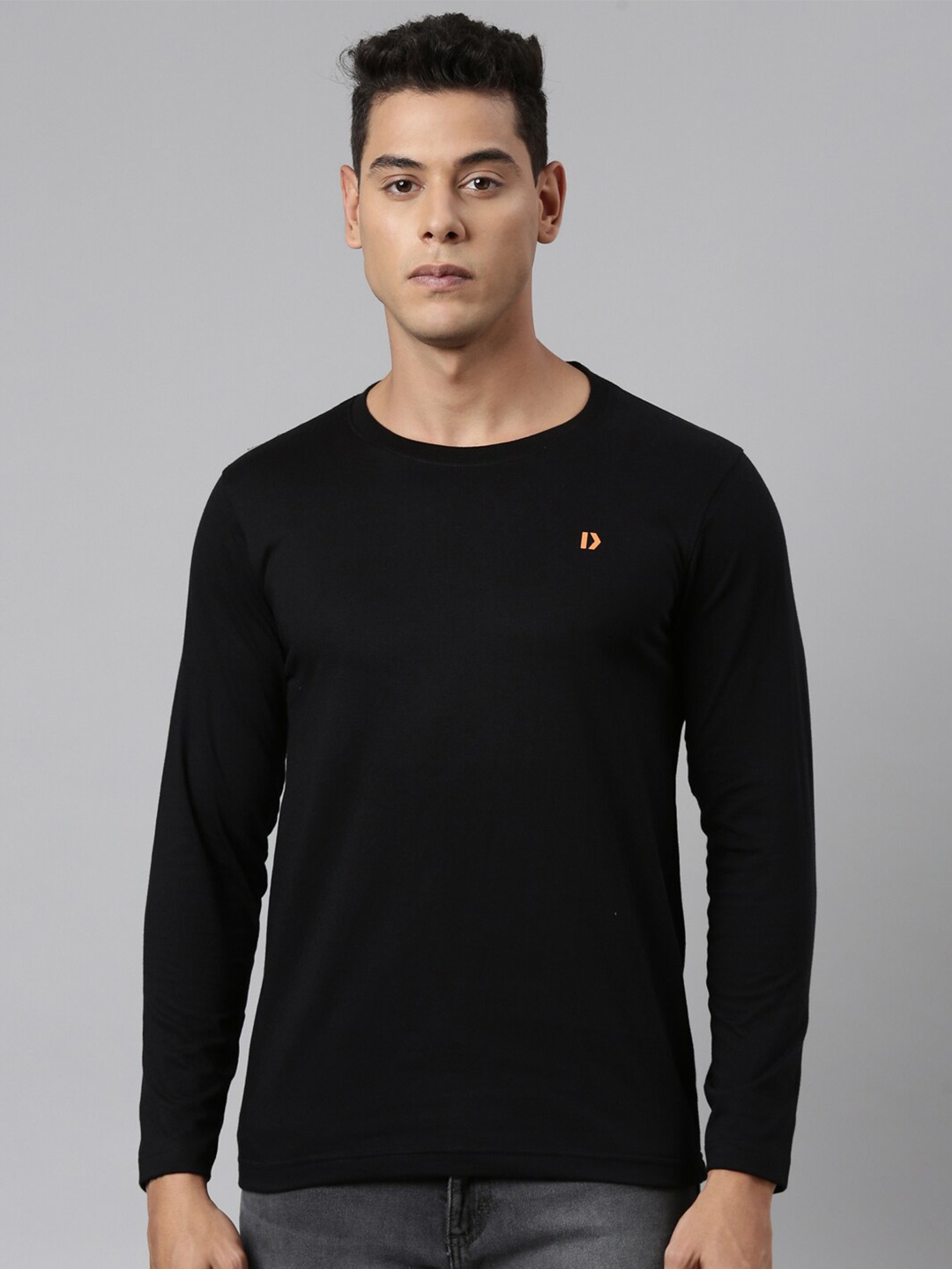 

DIXCY SCOTT Brand Logo Cotton T-shirt, Black