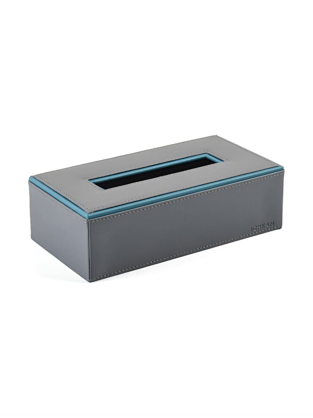 

ICHKAN Grey & Blue Textured Rectangle Tissue Holder