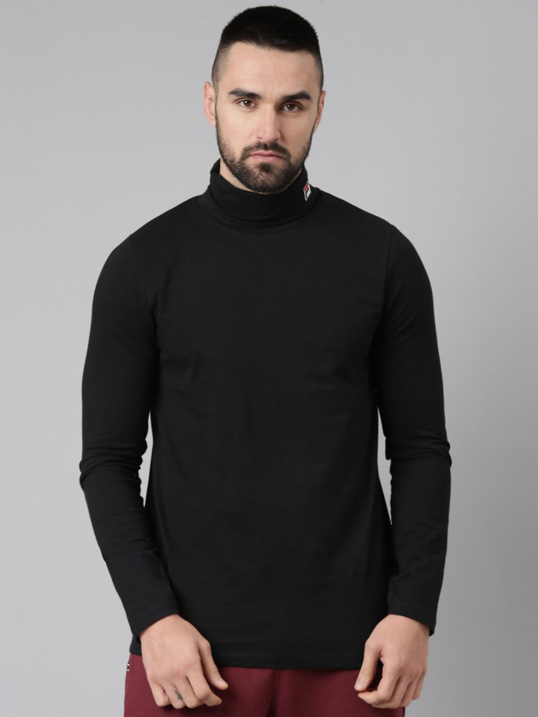 

FILA High Neck Regular Fit T-shirt, Black