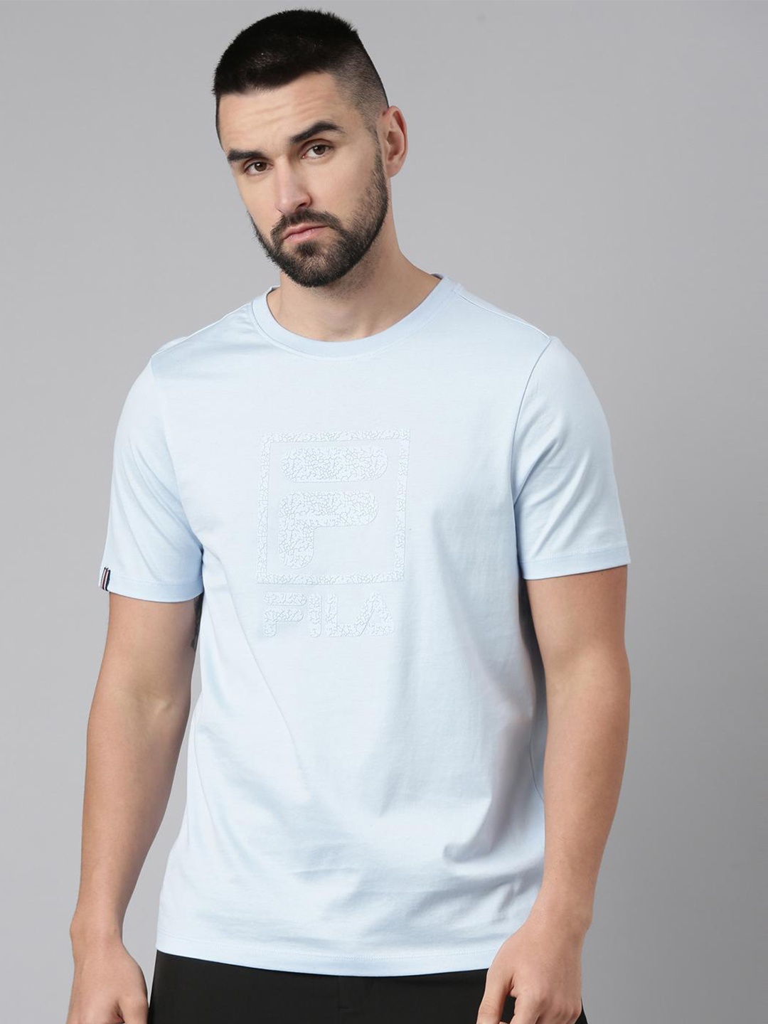 

FILA Round Neck Regular Fit T-shirt, Blue