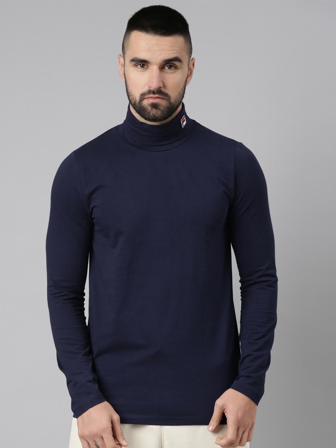 

FILA High Neck Long Sleeves T-shirt, Navy blue