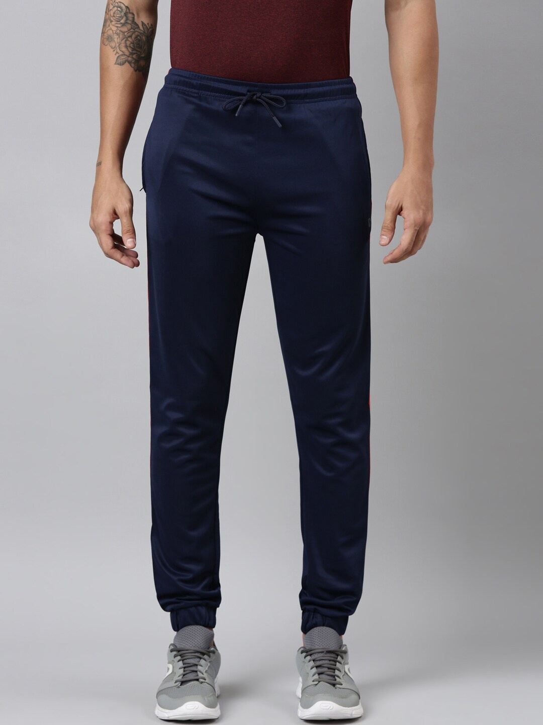 

DIXCY SCOTT Men Mid-Rise Joggers, Blue