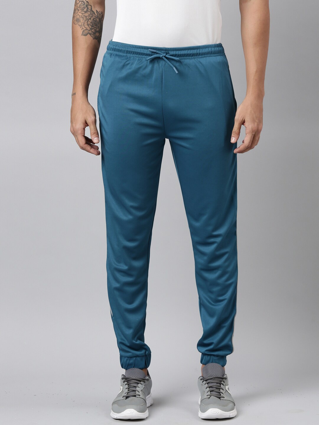 

DIXCY SCOTT Men Mid-Rise Regular Fit Joggers, Teal