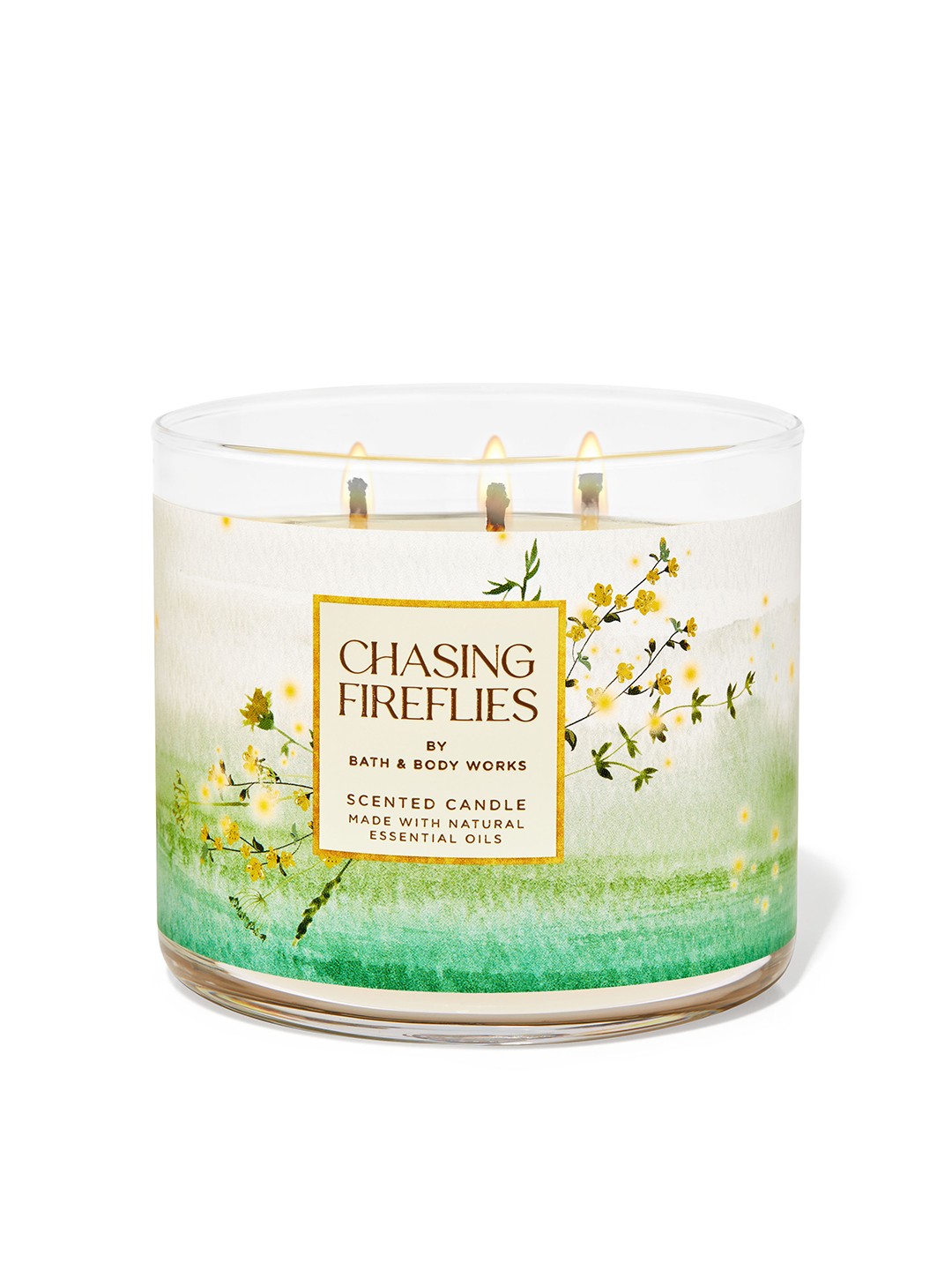

Bath & Body Works Chasing Fireflies Scented 3-Wick Candle - 411 g, White