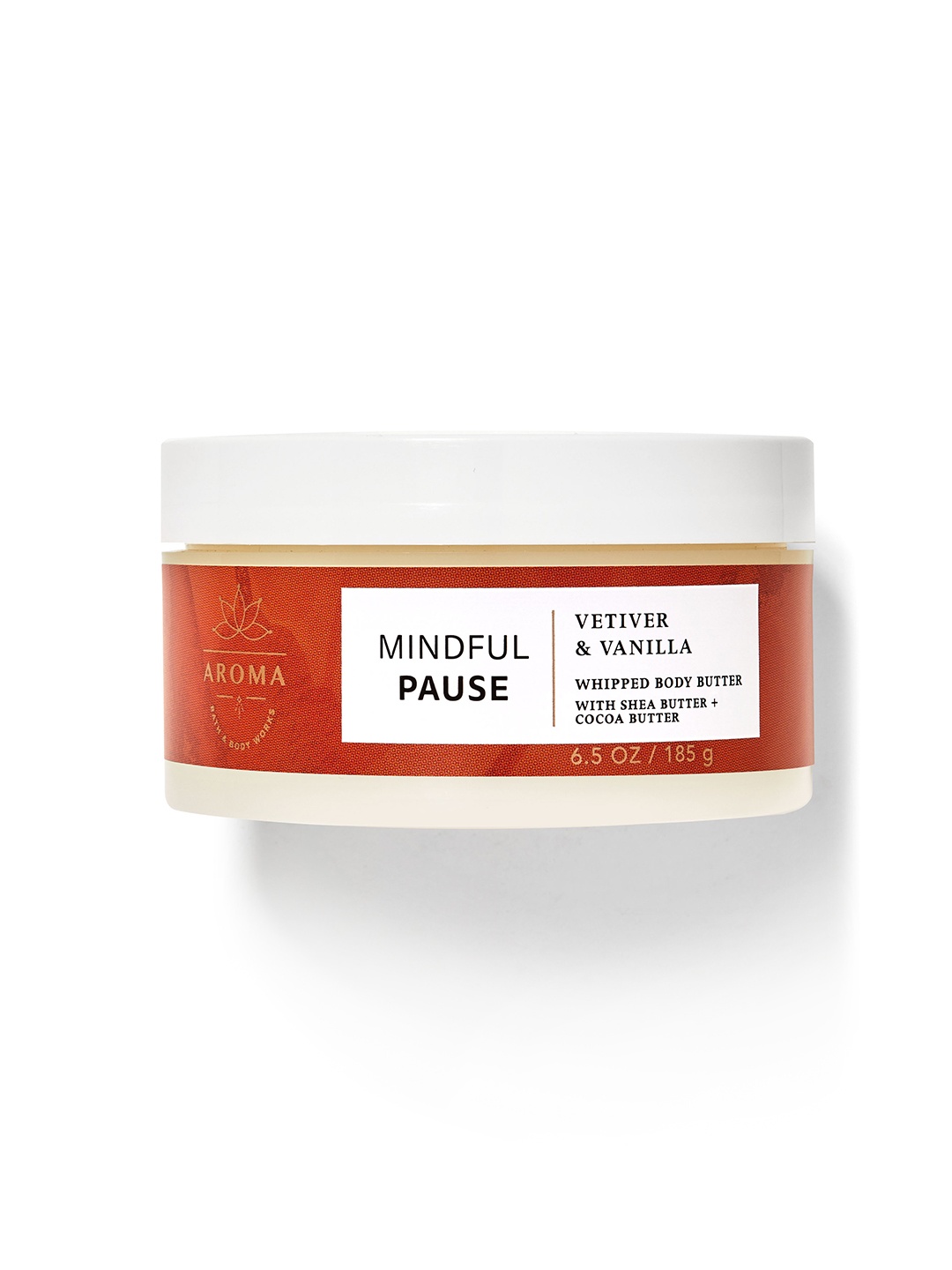 

Bath & Body Works Mindful Pause Vetiver & Vanilla Whipped Body Butter - 185g, Orange