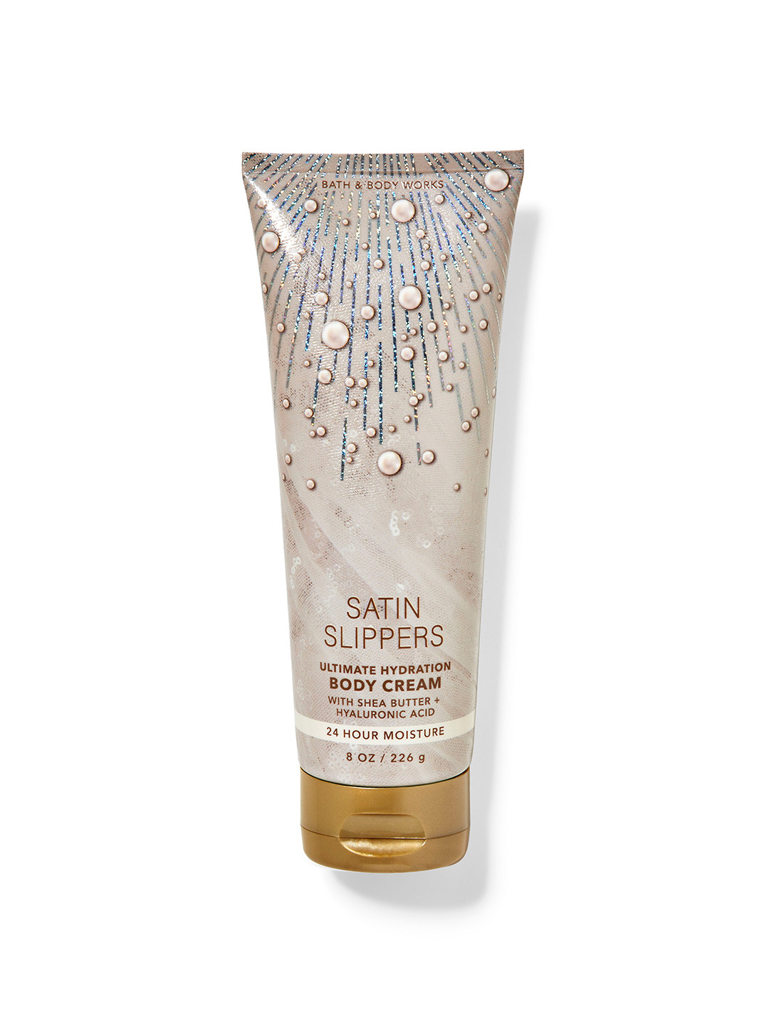 

Bath & Body Works Satin Slippers Ultimate Hydration Body Cream with Shea Butter - 226g, Beige