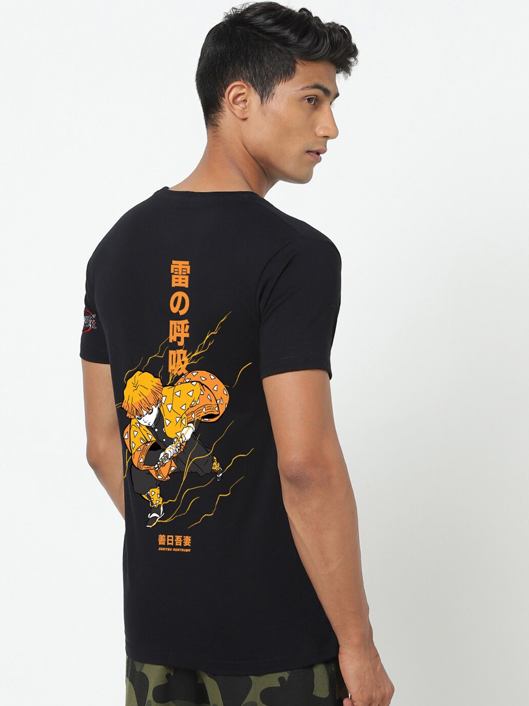 

Bewakoof Graphic Printed Round Neck Cotton Casual T-shirt, Black
